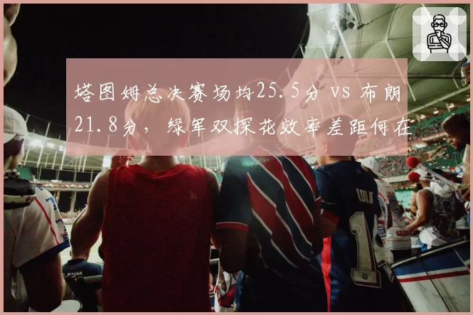塔图姆总决赛场均25.5分 vs 布朗21.8分，绿军双探花效率差距何在
